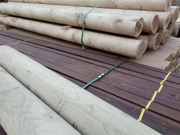 杭州防腐木圆柱、碳化木