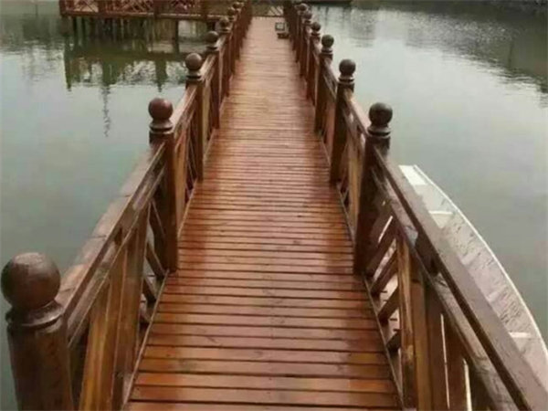 杭州防腐地板施工 木栈道 护栏